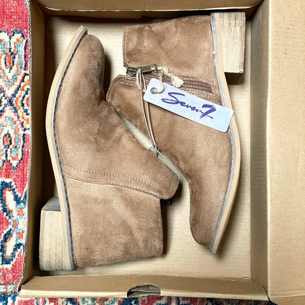 Seven Brown Booties Size 7